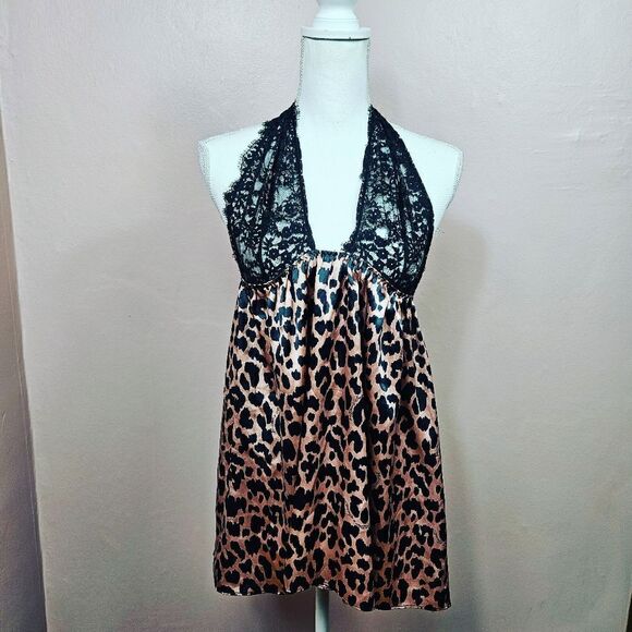 Victoria's Secret Cheetah Print Babydoll. Brown & Black XL#026 - Picture 1 of 13